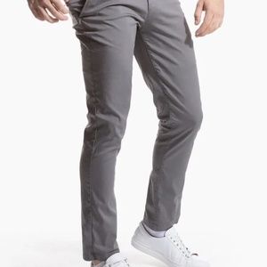 Birddogs Men's Chino Pants, Slim Fit Stretch, 32 X 30, Stephen Jobs, Grey